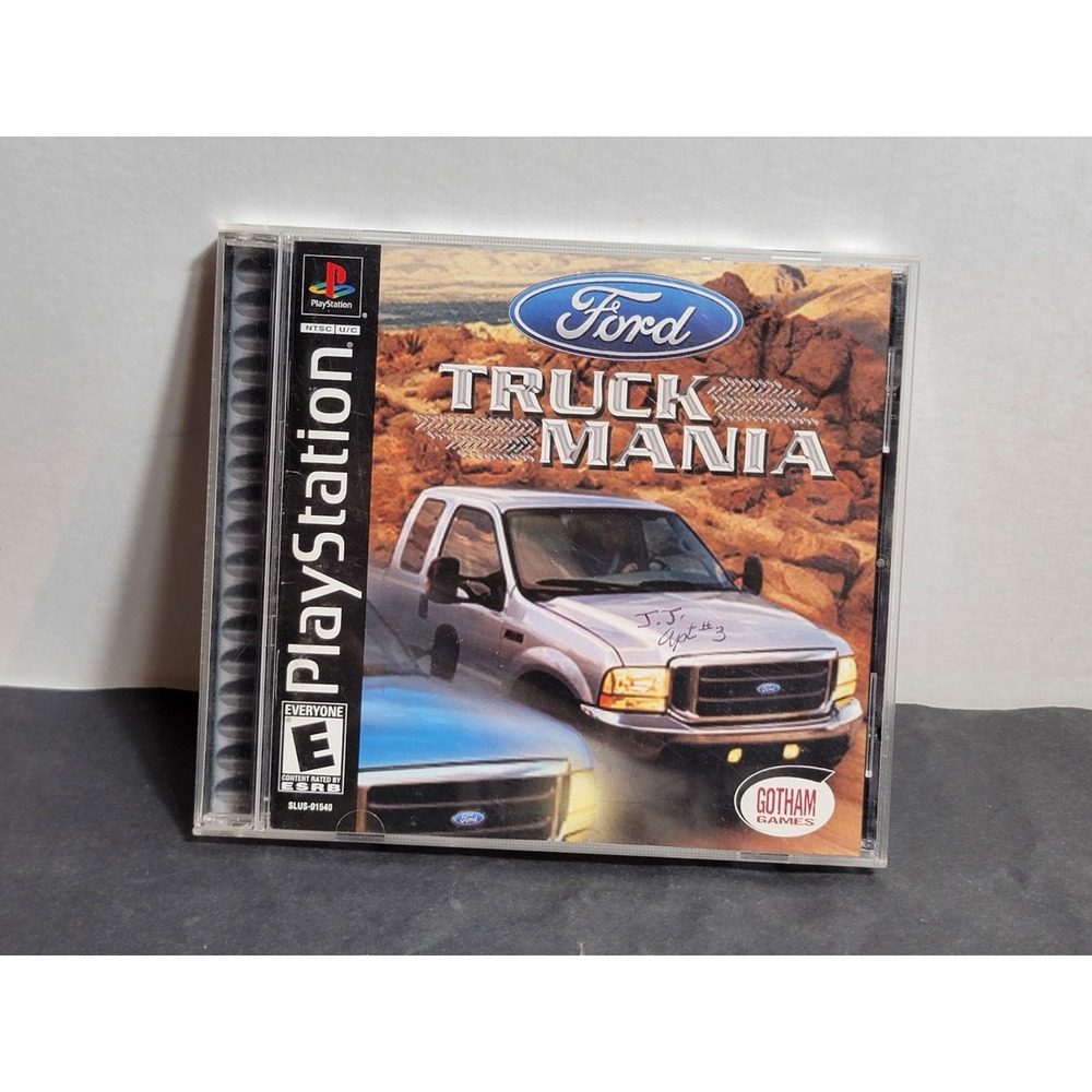 Ford Truck Mania Sony PlayStation 1 PS1 Video Game 2002 Complete Tested Working
